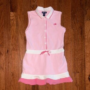 Limited Too Vintage Y2K Pink Polo Tennis Dress with Shorts Size 7